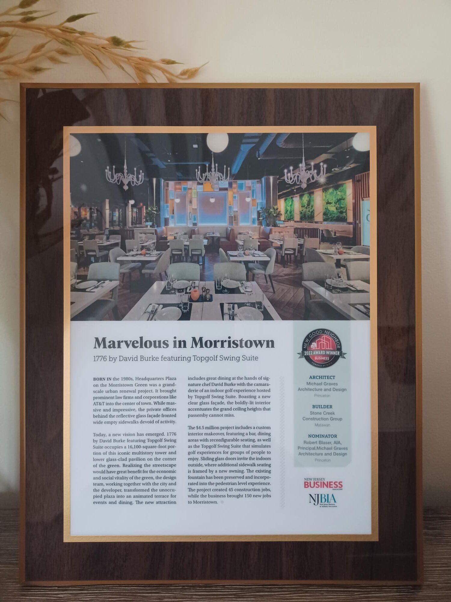 Hospitality Destination Receives Good Neighbor Award